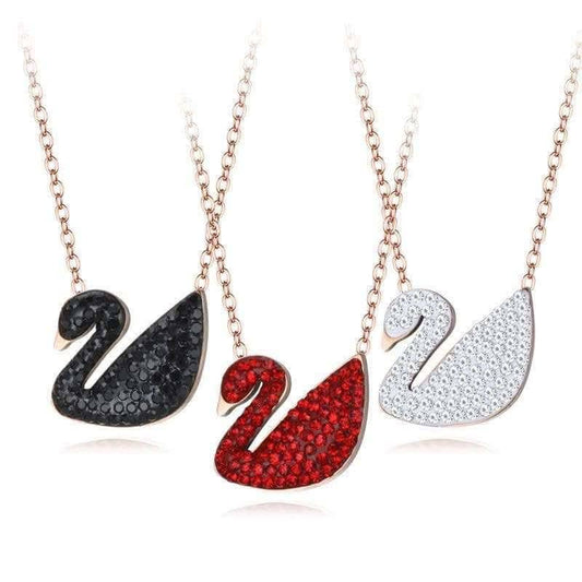 Shimmering Swan Pendant with Colour Guarantee