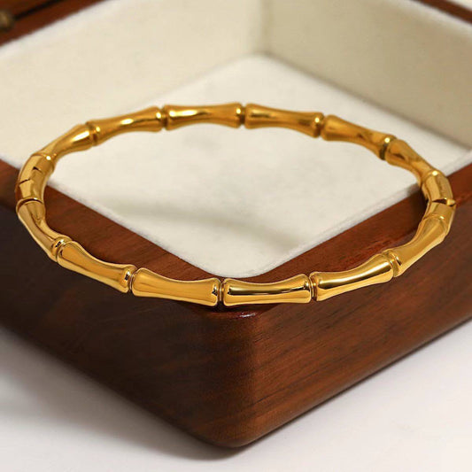 Korean Fashion Roman Numeral Bracelet – Stainless Steel Colourfast Jewelry for Women