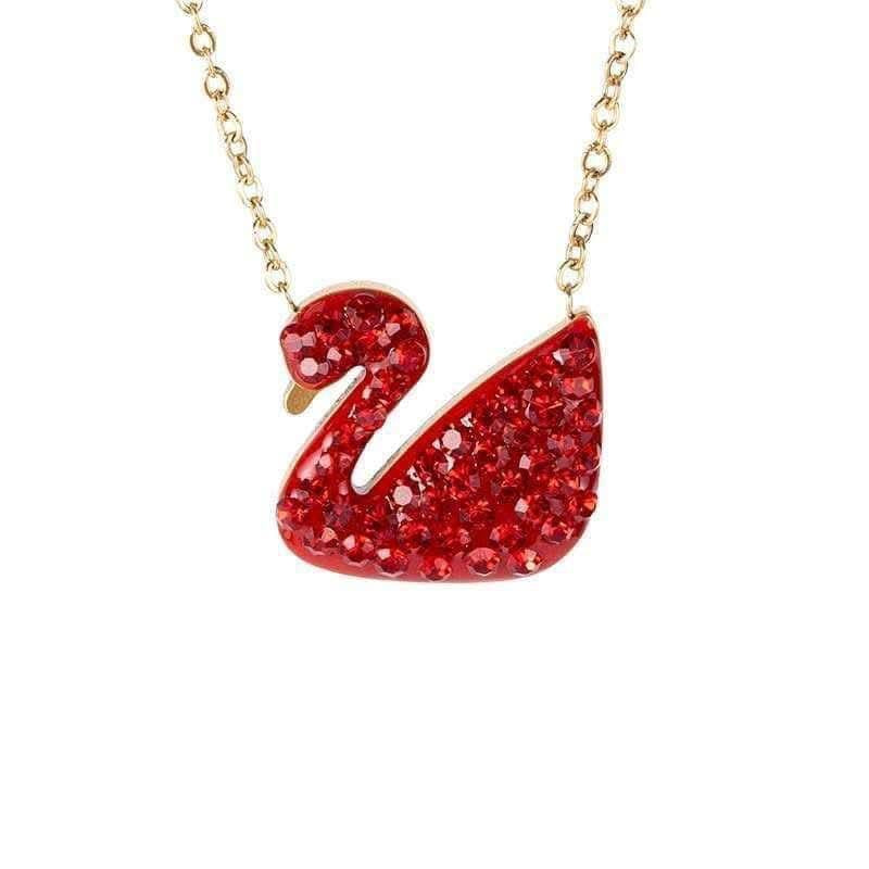 Shimmering Swan Pendant with Colour Guarantee