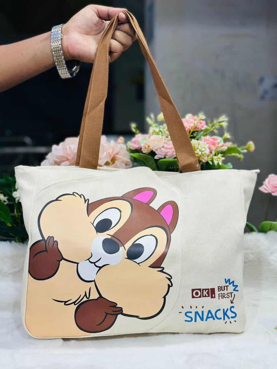 Cute & Adorable Tote Bag – Big Size with Chain System