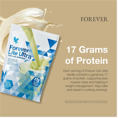 Forever Lite Ultra Vanilla Protein Shake Mix with Aminotein – 375 gm