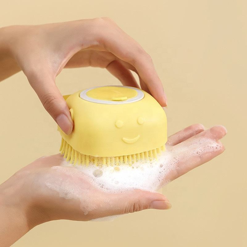 Silicone Massage Bath Brush- Multicolour- 1pcs