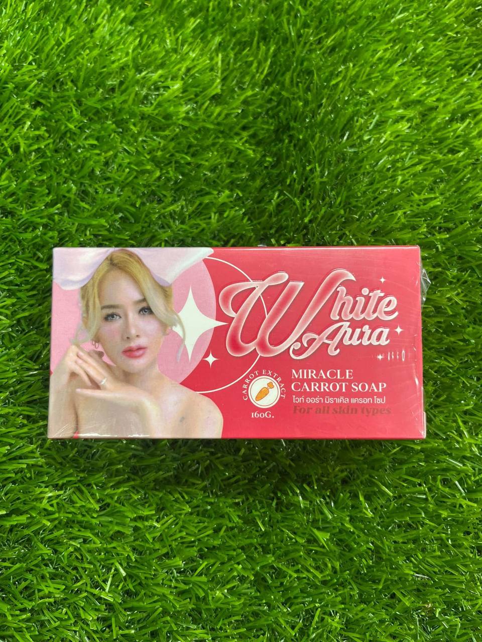 White Aura Miracle Carrot Soap – প্রকৃতির ছোঁয়ায় উজ্জ্বল ত্বক!
