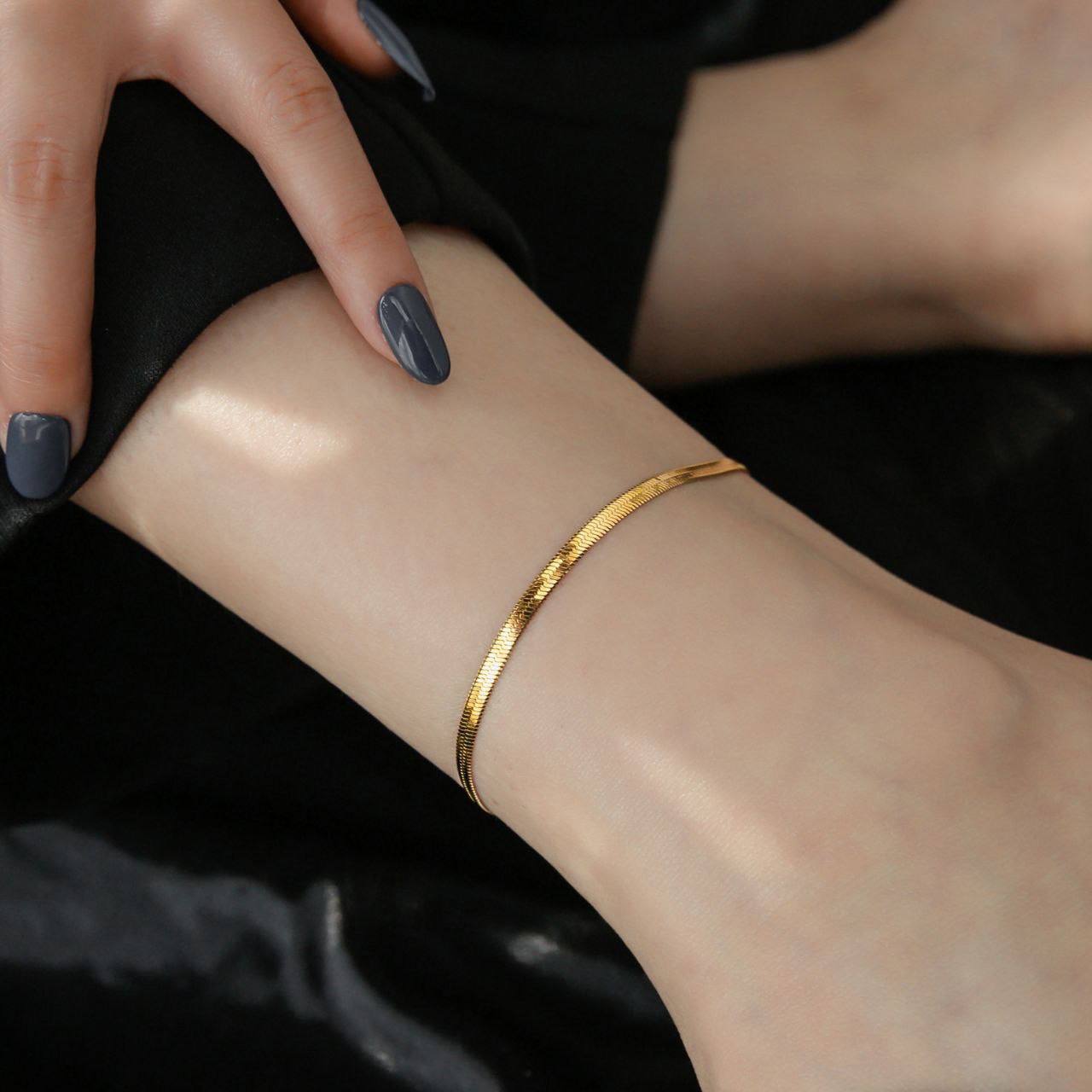 Elegant Titanium Steel Anklet (100% Colour guarantee)
