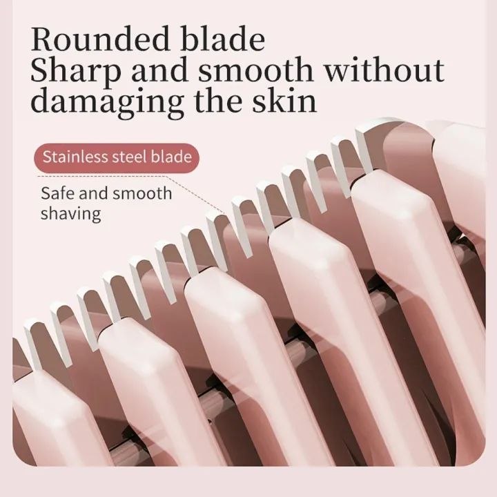 Electric Double-Headed Hair Remover ব্যথা বা জ্বালাপোড়া ছাড়াই পান নিখুঁত ও মসৃণ ত্বক!