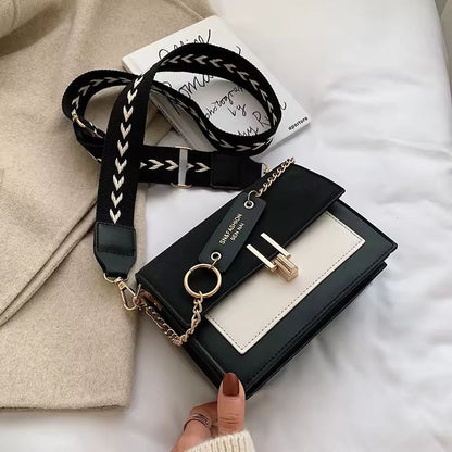 Luxury Ladies Messenger Bag – Contrast Color Shoulder & Mobile Phone Bag