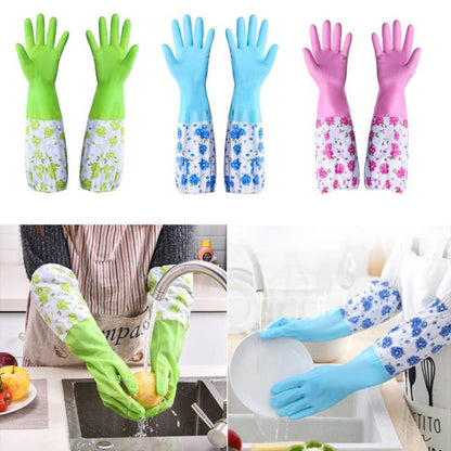 Winter Waterproof Long Hand Gloves with Inner Foam