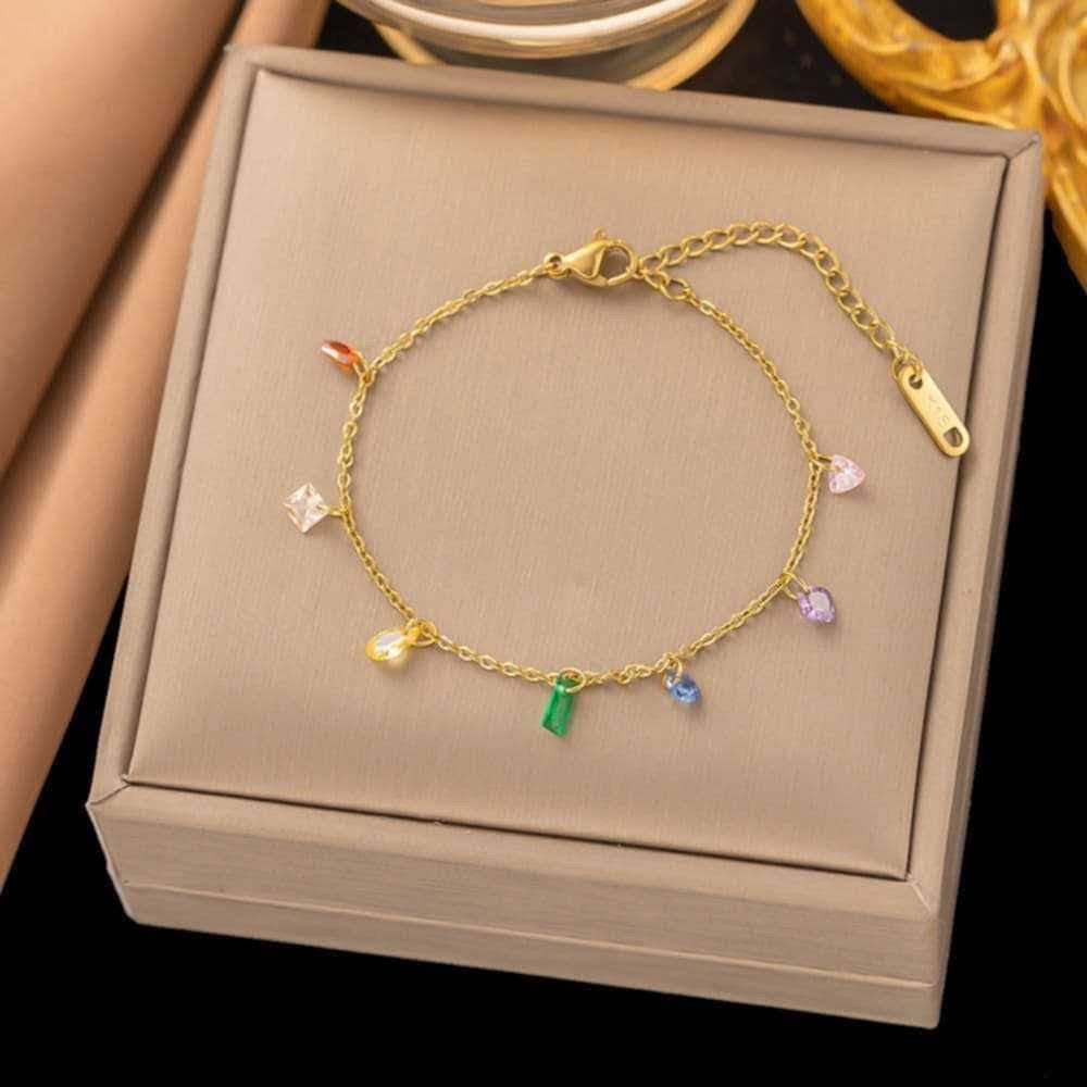 Anklet 
Stainless steel 
Colour gurantee