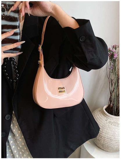 Trendy Mini Patent Leather Shoulder Bag – Chic &amp; Stylish