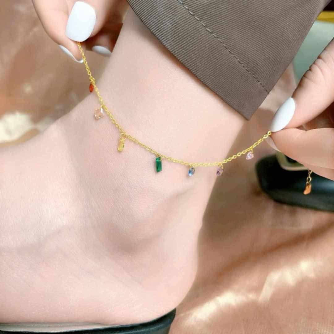 Anklet 
Stainless steel 
Colour gurantee