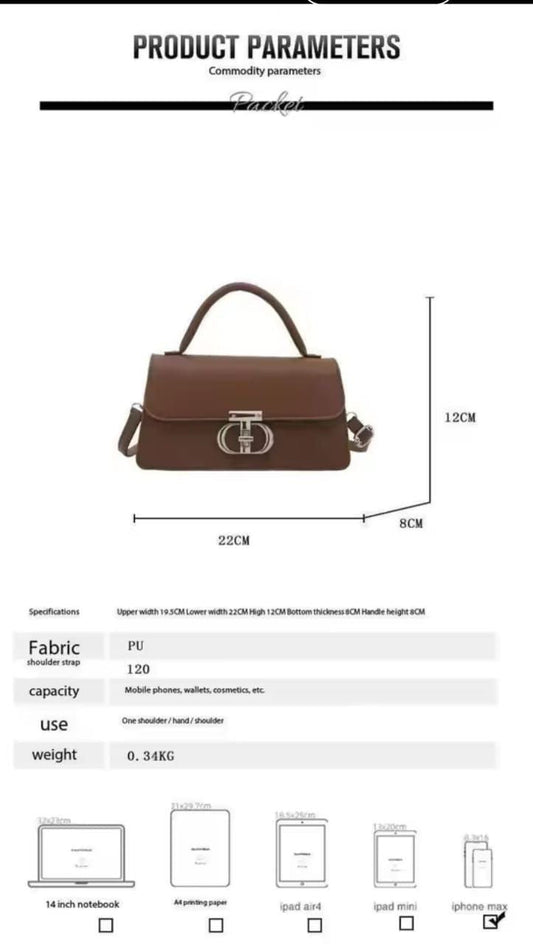 New retro small square bag