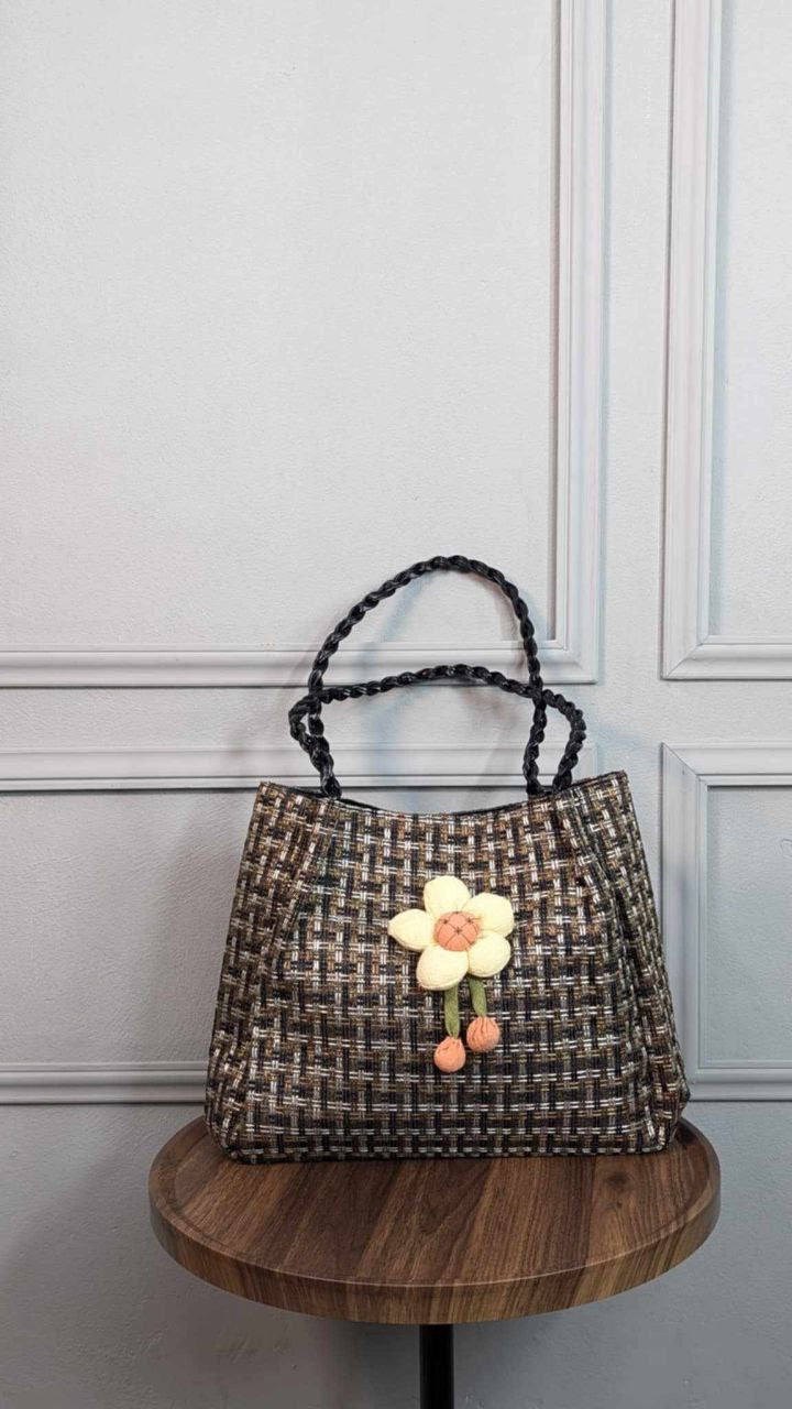 Elegant Woven Straw Tote Bag – Perfect for Work &amp; Daily Use