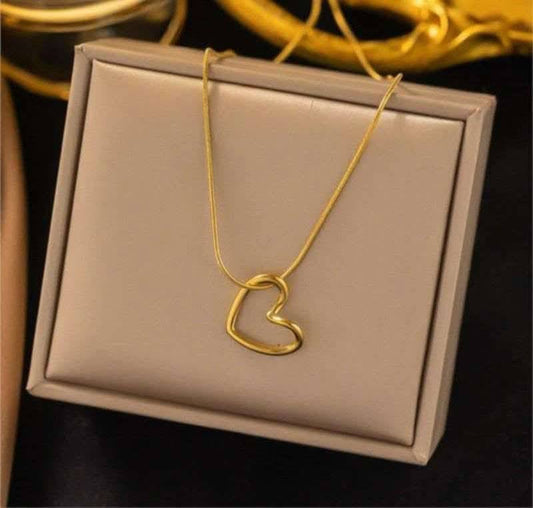 Modern Floating Pendant & Snake Chain Necklace(Colour guarantee)
