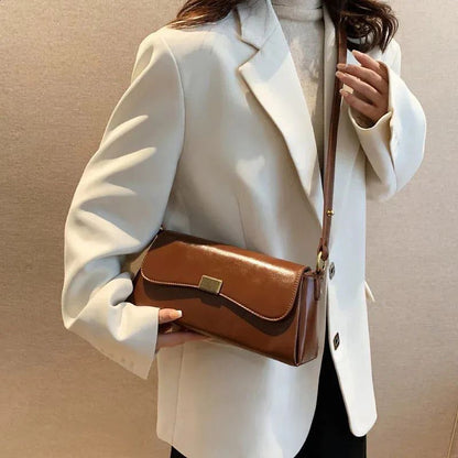 New Ladies Messenger Bag – Stylish Contrast Color Shoulder & Mobile Phone Bag