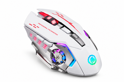 6D Wireless Gaming Mouse – Rechargeable Type-C | Bluetooth 5.4 | 15+ RGB Modes