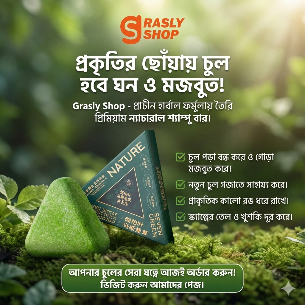 Nature Seven Green 12-Herbal Shampoo Bar
