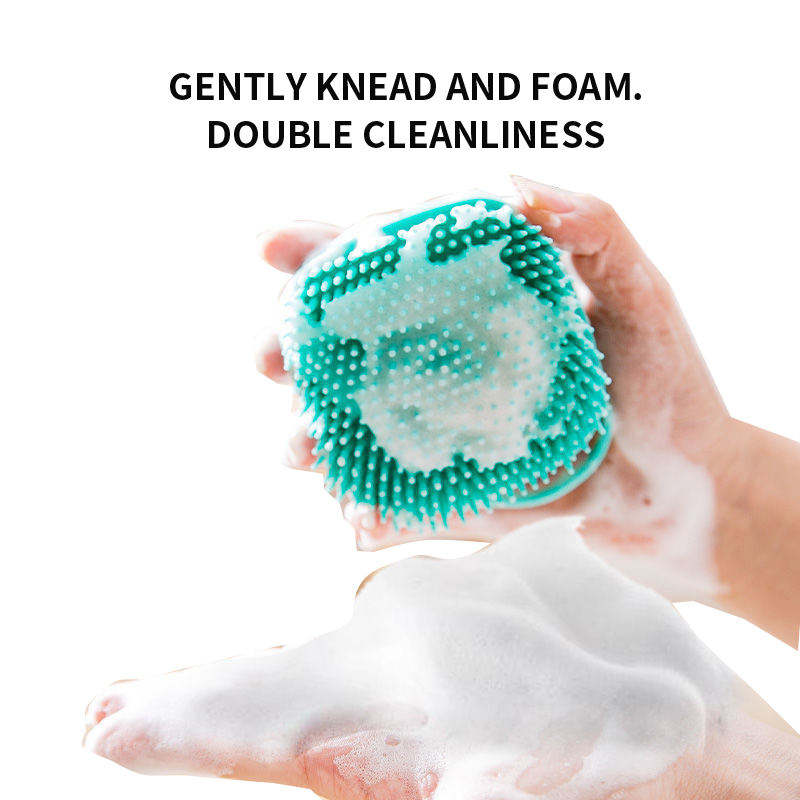 Silicone Massage Bath Brush- Multicolour- 1pcs