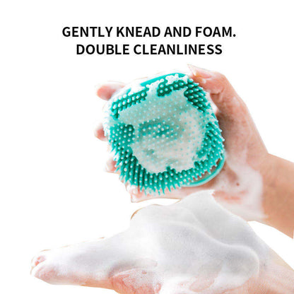 Silicone Massage Bath Brush- Multicolour- 1pcs