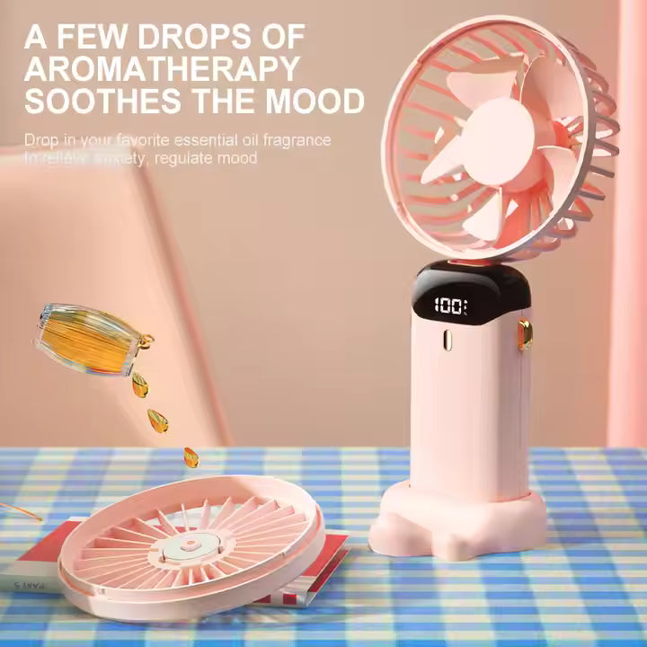 Foldable Hanging Neck Mini Cooling Fan
