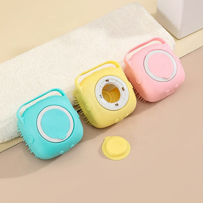 Silicone Massage Bath Brush- Multicolour- 1pcs
