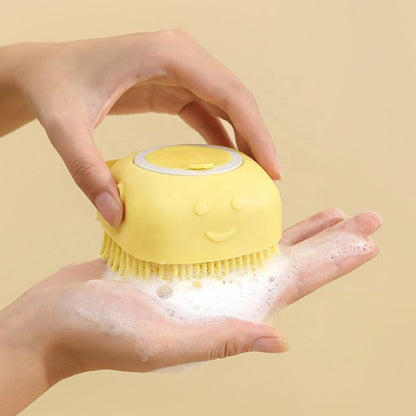 Silicone Massage Bath Brush- Multicolour- 1pcs