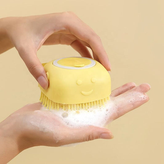 Silicone Massage Bath Brush- Multicolour- 1pcs