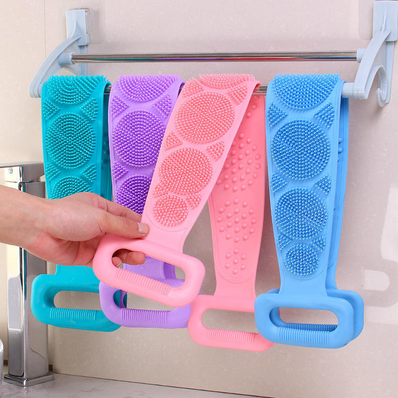 Strong Silicone Body Scrubber- Multicolour- 1pcs
