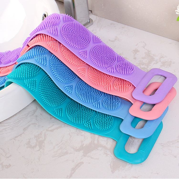 Strong Silicone Body Scrubber- Multicolour- 1pcs