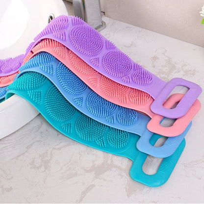 Strong Silicone Body Scrubber- Multicolour- 1pcs