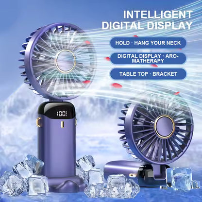Foldable Hanging Neck Mini Cooling Fan