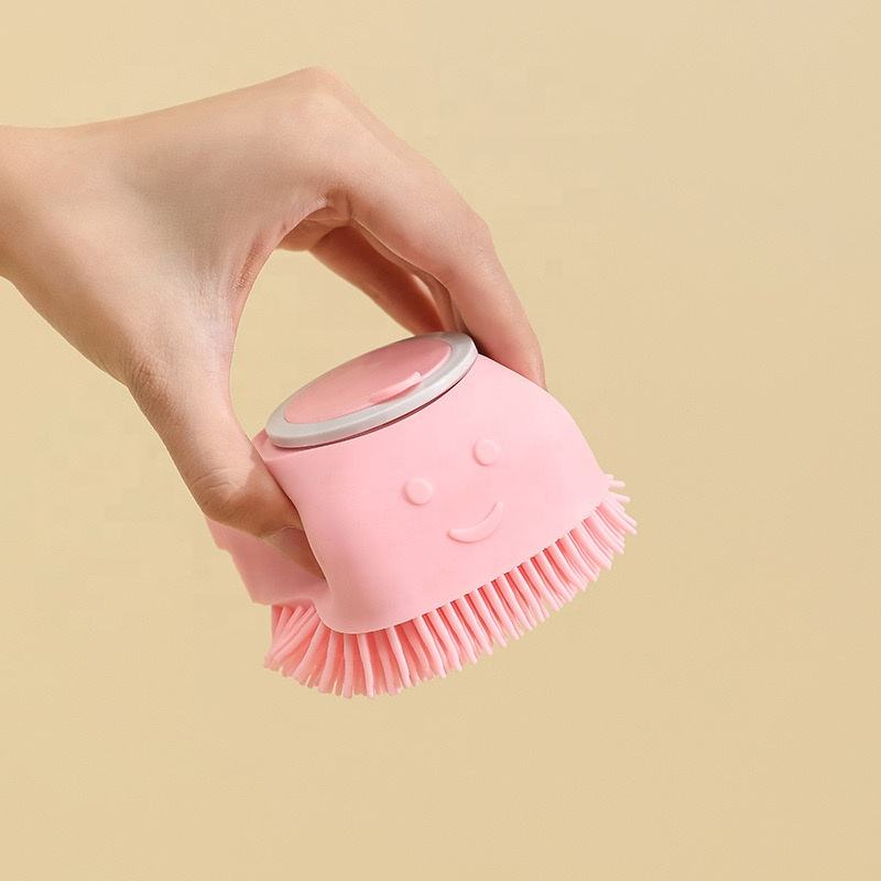 Silicone Massage Bath Brush- Multicolour- 1pcs