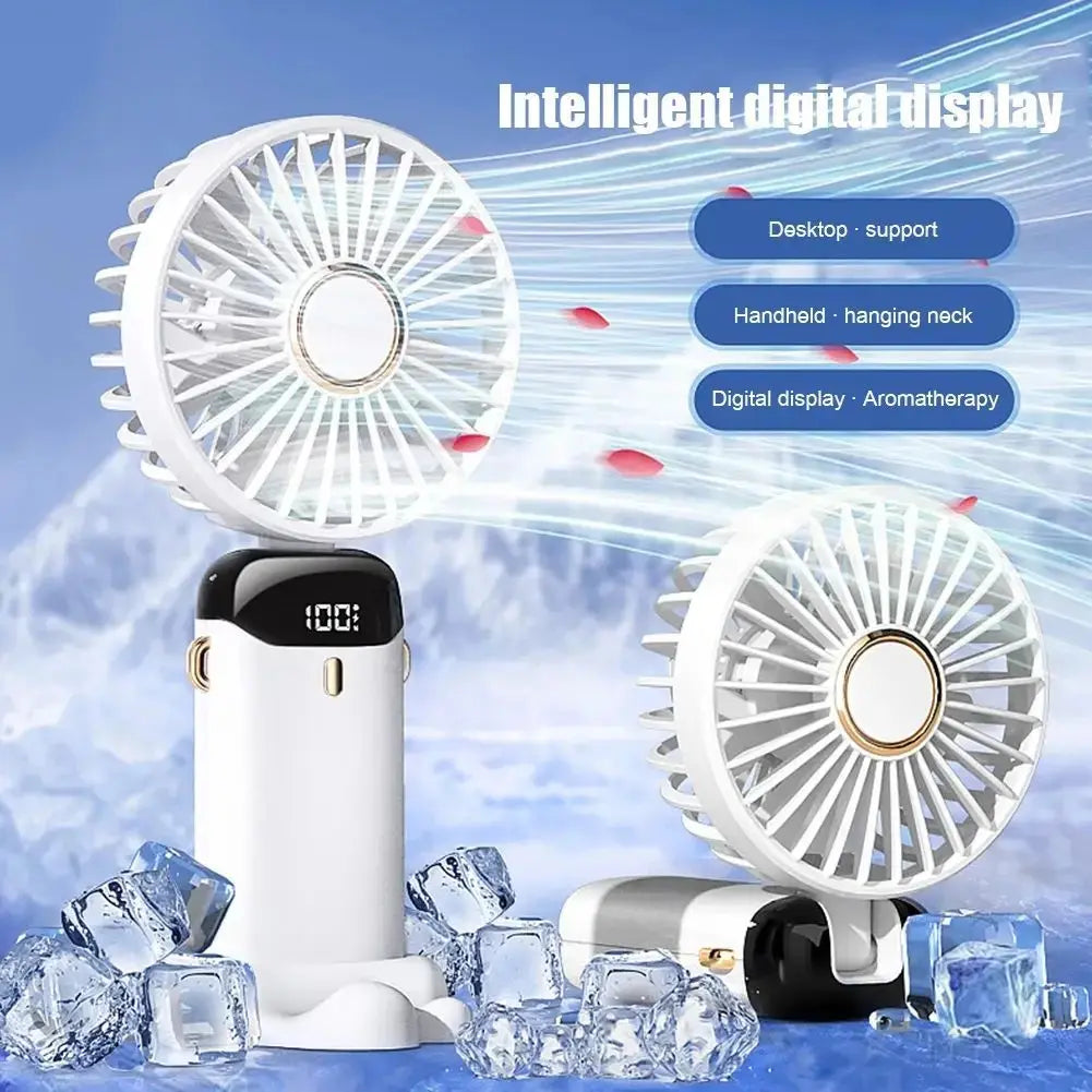 Foldable Hanging Neck Mini Cooling Fan