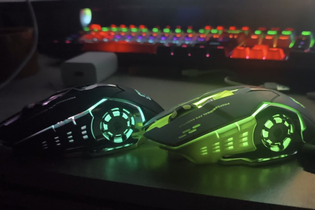6D Wireless Gaming Mouse – Rechargeable Type-C | Bluetooth 5.4 | 15+ RGB Modes