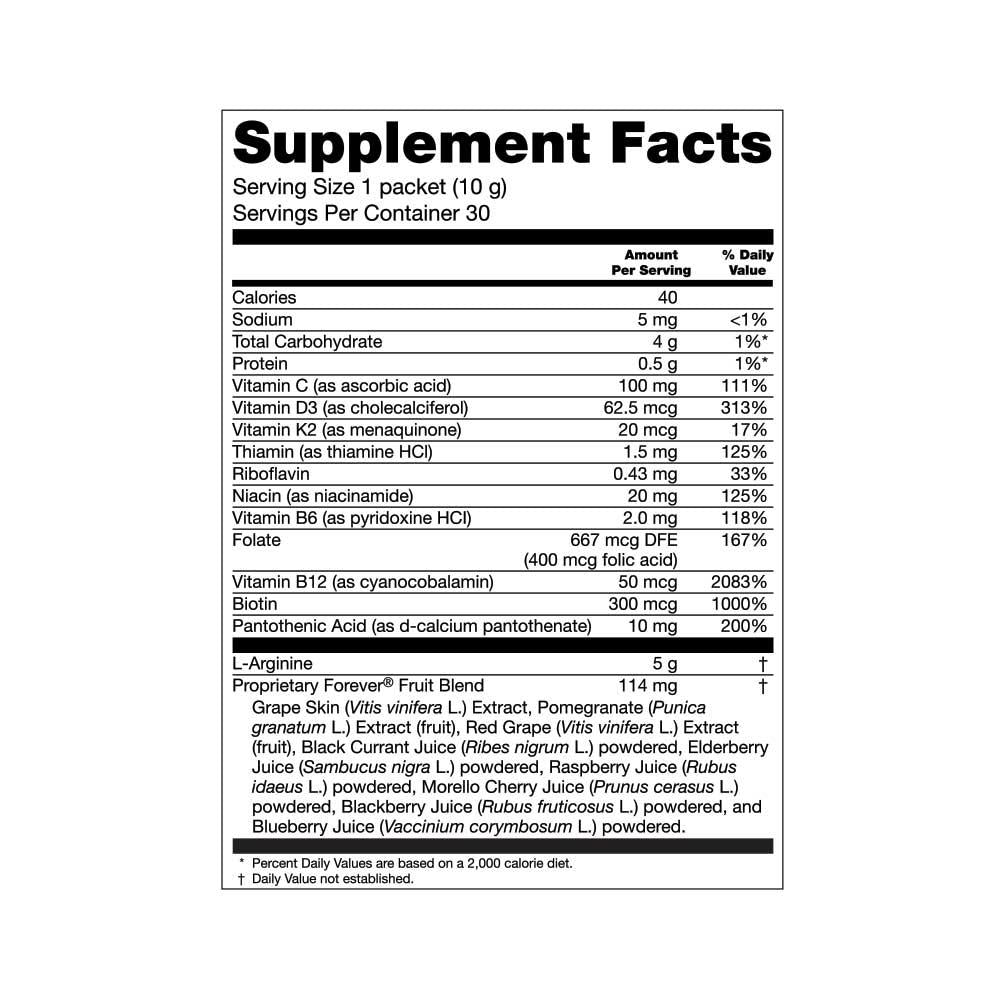 Argi plus and Vitamin Complex (30 Packets) L-Arginine
