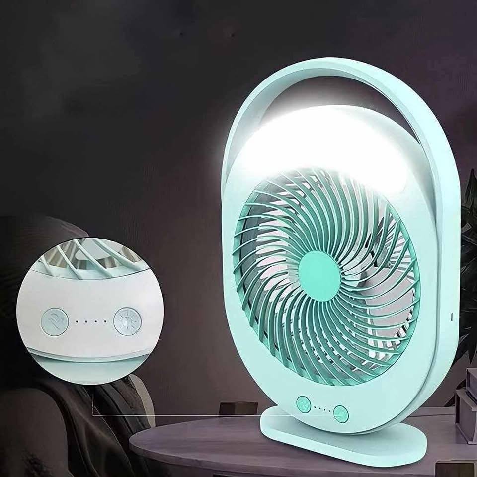 JOYKALY YG-719 রিচার্জেবল ফ্যান উইথ LED লাইট