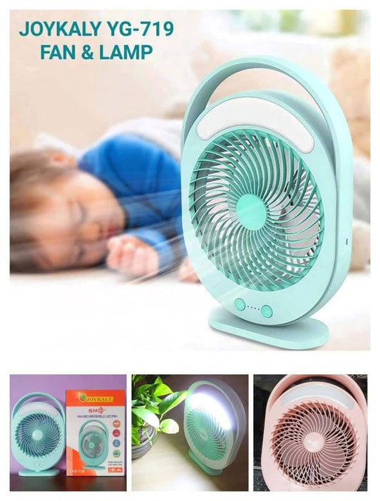 JOYKALY YG-719 রিচার্জেবল ফ্যান উইথ LED লাইট