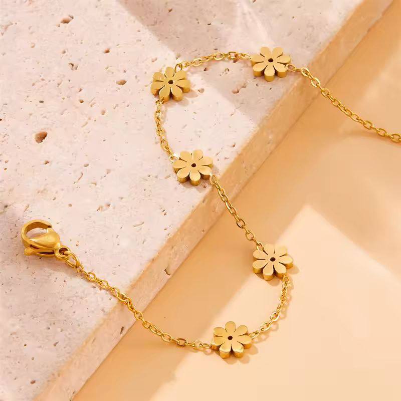 French Style Elegance with Premium Quality – Stainless Steel Anklet for Her!