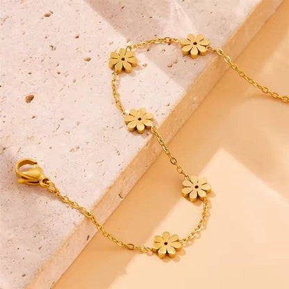 French Style Elegance with Premium Quality – Stainless Steel Anklet for Her!