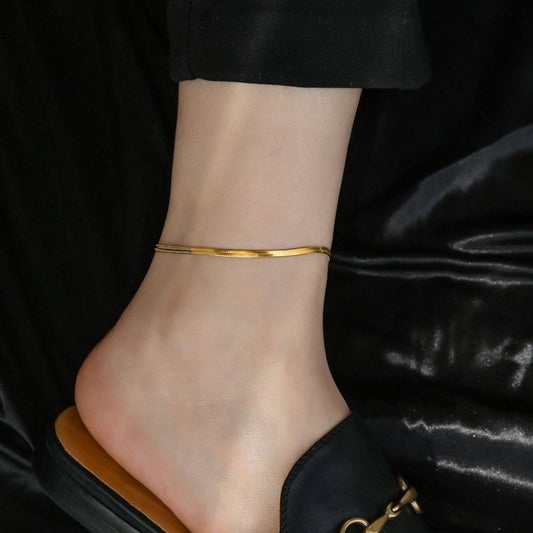 Elegant Titanium Steel Anklet (100% Colour guarantee)
