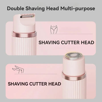 Electric Double-Headed Hair Remover ব্যথা বা জ্বালাপোড়া ছাড়াই পান নিখুঁত ও মসৃণ ত্বক!