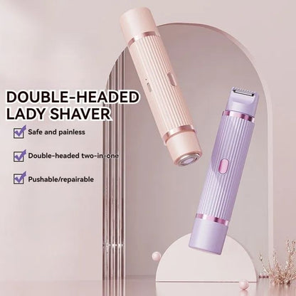 Electric Double-Headed Hair Remover ব্যথা বা জ্বালাপোড়া ছাড়াই পান নিখুঁত ও মসৃণ ত্বক!
