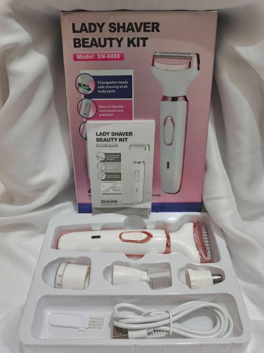 4-in-1 Portable Lady Electric Shaver: The Premium Solution for Painless & Flawless Skin!