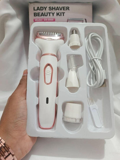 4-in-1 Portable Lady Electric Shaver: The Premium Solution for Painless & Flawless Skin!