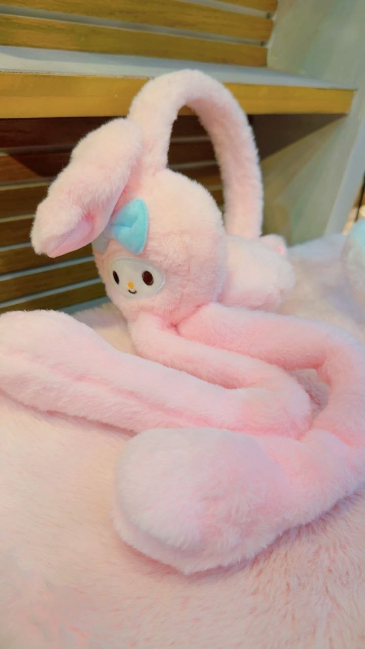 Fluffy Rabbit Ear Winter Earmuffs