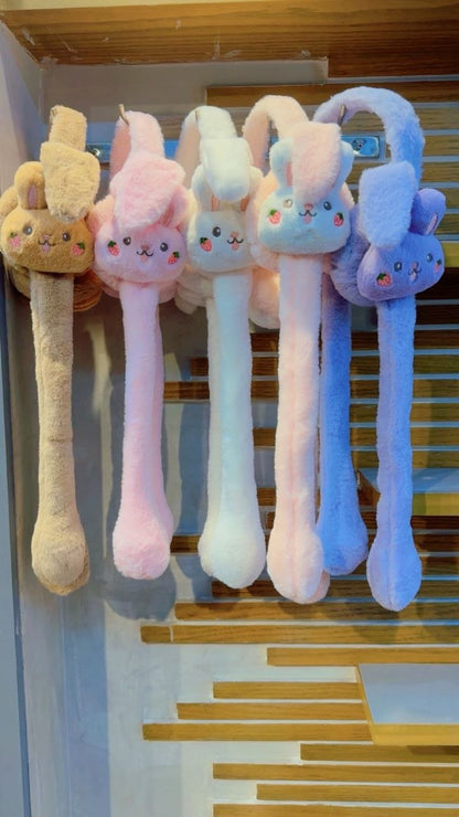 Fluffy Rabbit Ear Winter Earmuffs