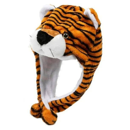 Cute Animal Plush Winter Hat with Moving Ears
