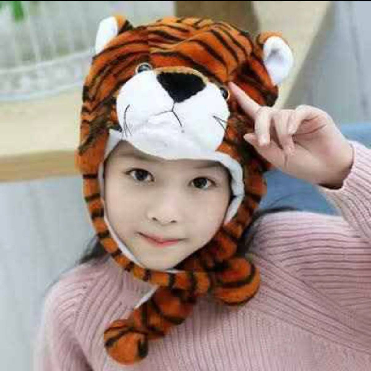 Cute Animal Plush Winter Hat with Moving Ears