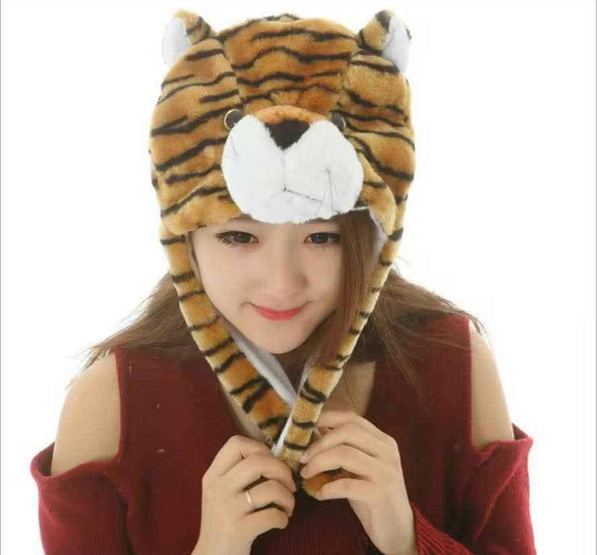 Cute Animal Plush Winter Hat with Moving Ears