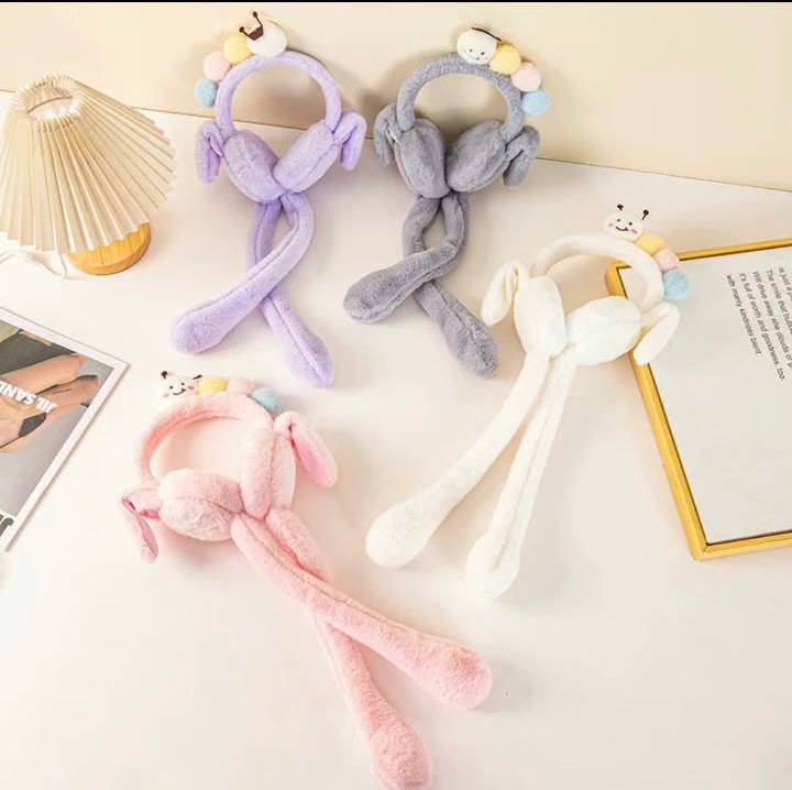 Cute Plush Winter Earmuffs with Long Fluffy Flaps