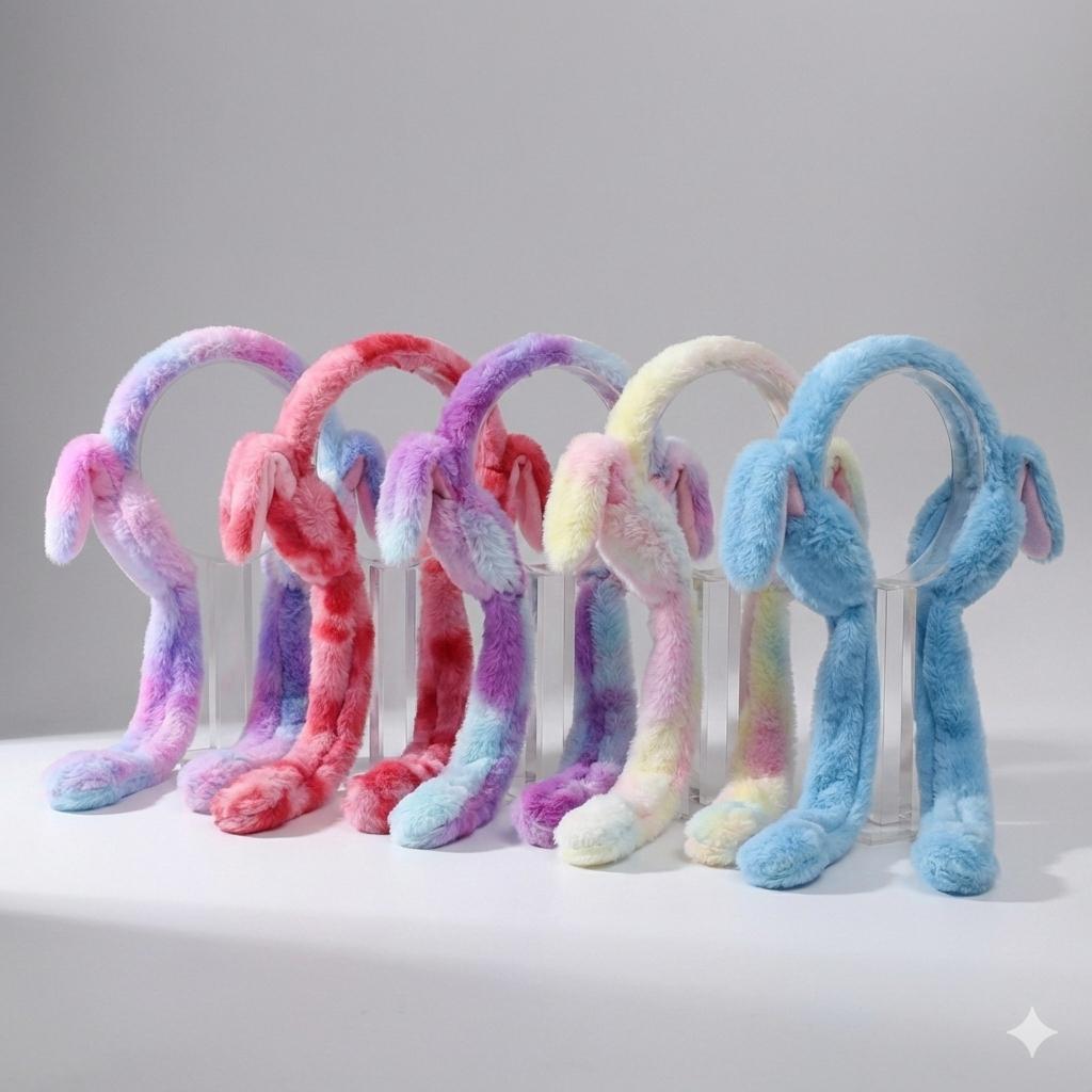 Viral Moving Rabbit Ears Winter Earmuffs 🐰❄️